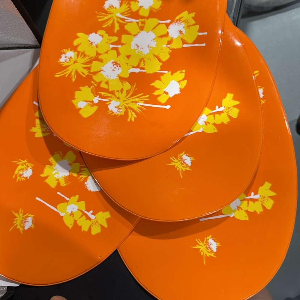 Retro 1970s placemats set of 4